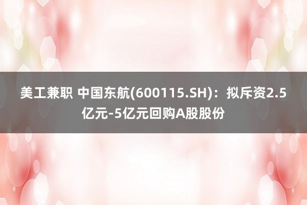 美工兼职 中国东航(600115.SH)：拟斥资2.5亿元-5亿元回购A股股份